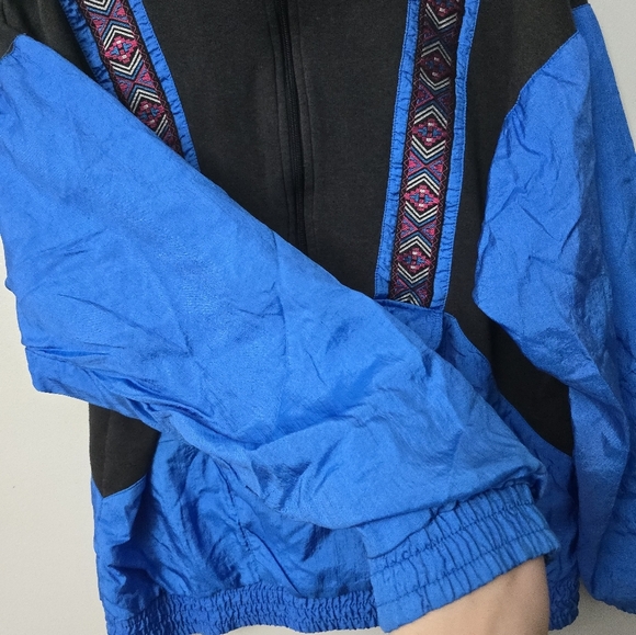 Vintage 80's 90's Lavon by Cheerful Corp Blue 1/2 Zip Sweater Size Medium *Read* - Picture 2 of 11